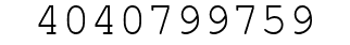 Number 4040799759.