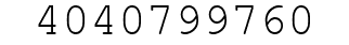 Number 4040799760.