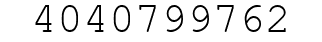 Number 4040799762.