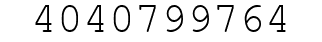 Number 4040799764.