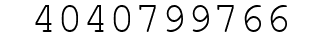 Number 4040799766.