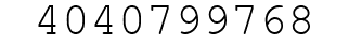 Number 4040799768.
