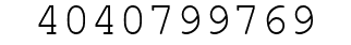 Number 4040799769.