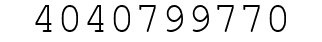 Number 4040799770.