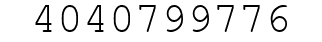 Number 4040799776.