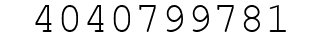 Number 4040799781.