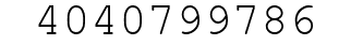 Number 4040799786.