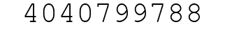 Number 4040799788.