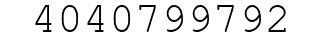 Number 4040799792.
