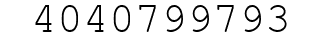 Number 4040799793.