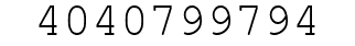 Number 4040799794.