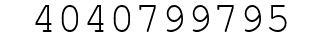 Number 4040799795.