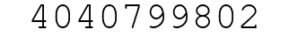 Number 4040799802.