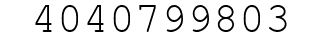 Number 4040799803.