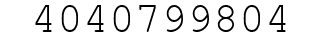 Number 4040799804.