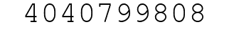 Number 4040799808.