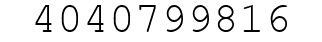 Number 4040799816.