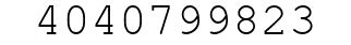 Number 4040799823.