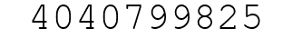 Number 4040799825.