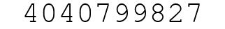 Number 4040799827.