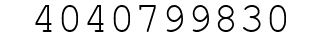 Number 4040799830.