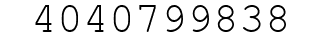 Number 4040799838.