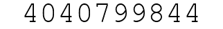 Number 4040799844.
