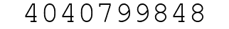 Number 4040799848.