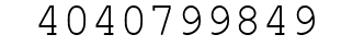 Number 4040799849.