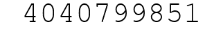 Number 4040799851.