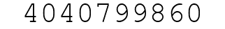 Number 4040799860.