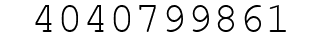 Number 4040799861.