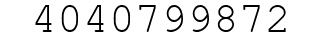 Number 4040799872.