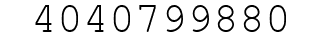 Number 4040799880.