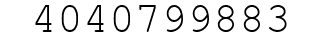 Number 4040799883.
