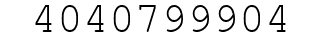 Number 4040799904.