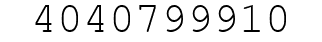 Number 4040799910.