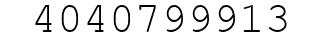 Number 4040799913.
