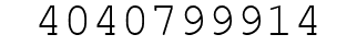 Number 4040799914.