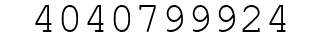 Number 4040799924.