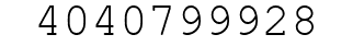 Number 4040799928.