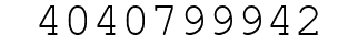 Number 4040799942.