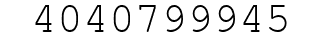 Number 4040799945.