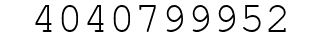 Number 4040799952.