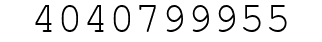 Number 4040799955.