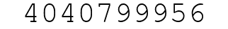Number 4040799956.