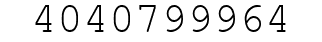 Number 4040799964.