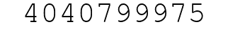 Number 4040799975.