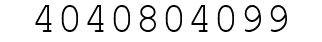 Number 4040804099.
