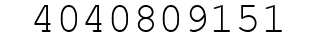 Number 4040809151.